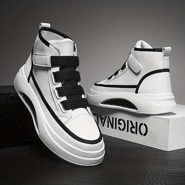 Chaussures de skate mixtes de couleurs noires et blanches