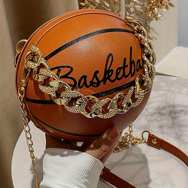 Sac À Bandoulière En Forme De Mini Ballon De Basket